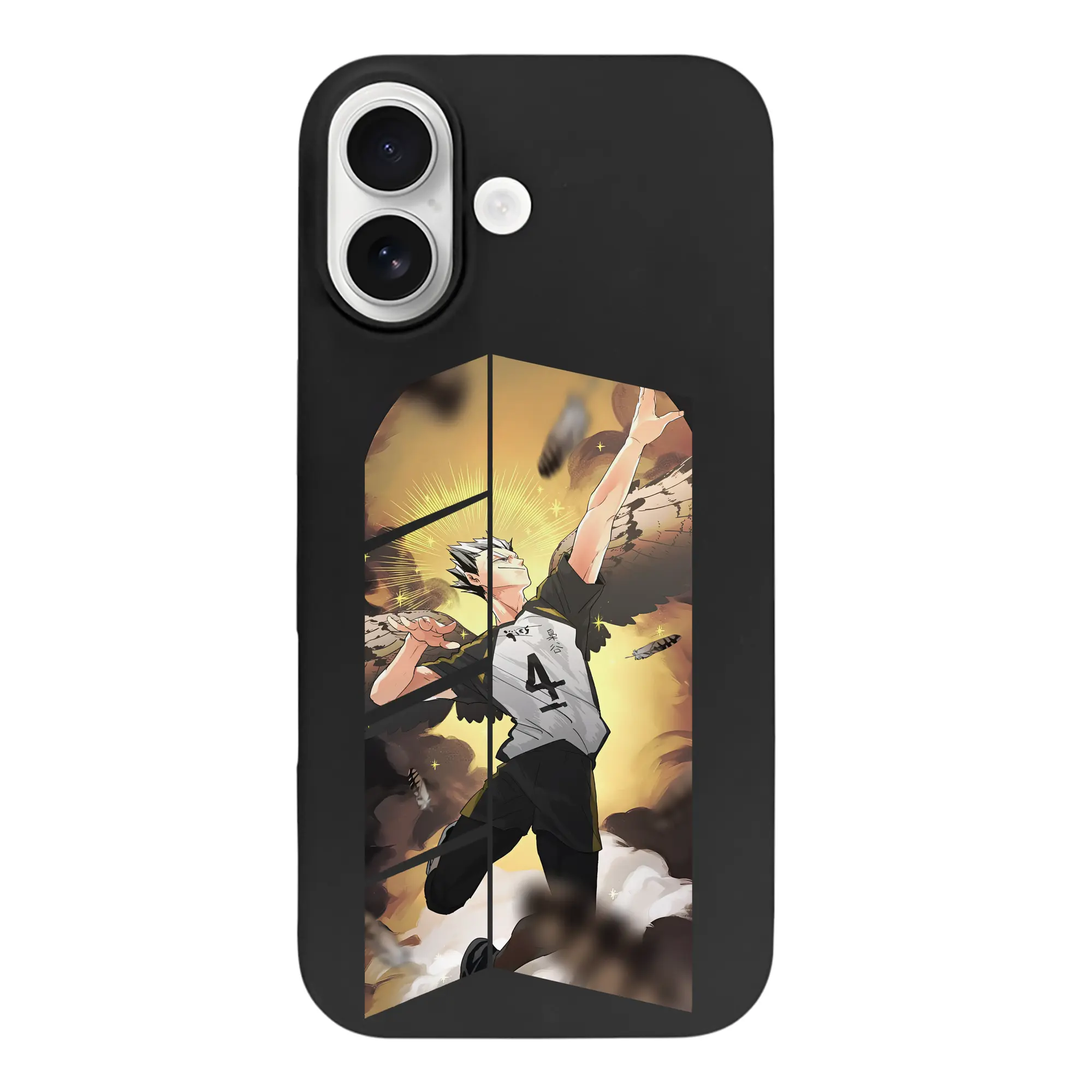 ハイキュー!! グッズ,木兎光太郎 - iPhone 17 シリーズ シリコンケース 薄型 耐衝撃 指紋防止 ソフトタッチカバー 精密フィット 傷防止 保護ケース iPhone 17/17 Air/17 Pro/17 Pro Max 対応